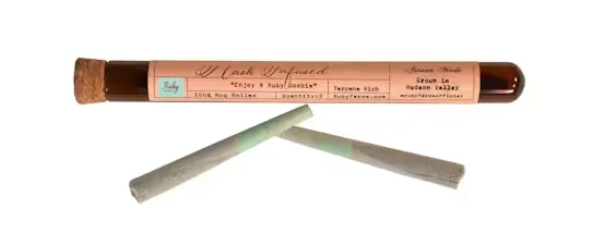 Ruby Farms Blueberry DJ Cut Doobies Hash Infused Pre-Rolls, 1G (2-Pack) - 1G