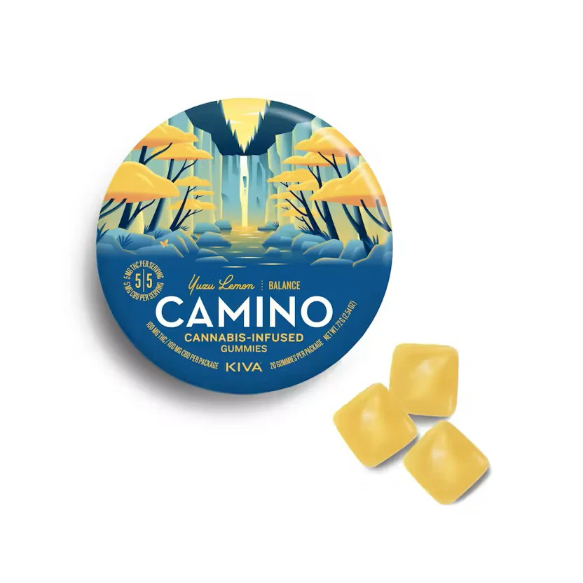 Camino Yuzu Lemon 1:1 Gummies, 100MG (20-Pack) - 100MG