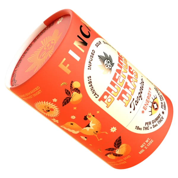 Finca Buenos Dias Tangerine Energy Gummies, 100MG (10-Pack) - 100MG