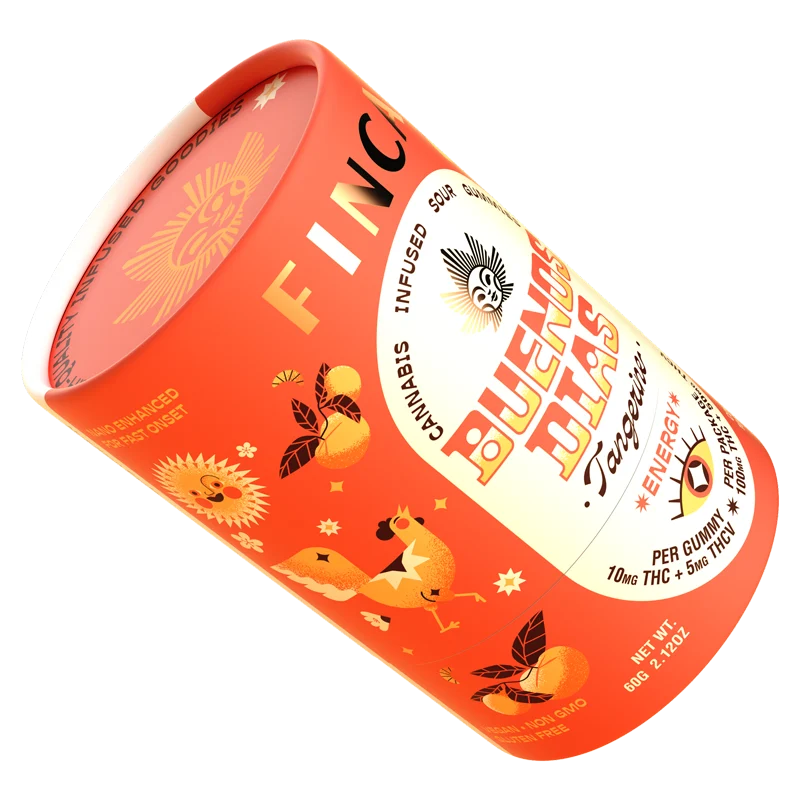 Finca Buenos Dias Tangerine Energy Gummies, 100MG (10-Pack) - 100MG