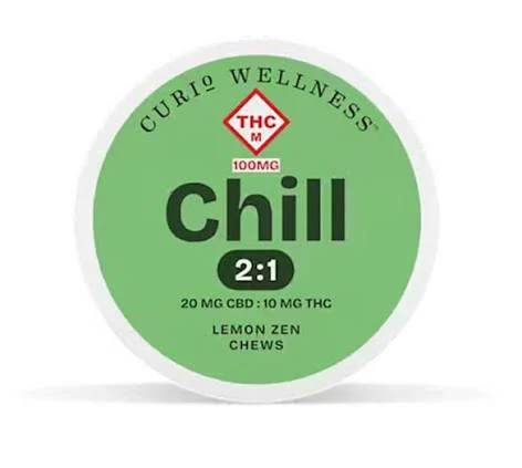 Curio Chill Lemon Zen Chews, 100MG (10-Pack) - 100MG