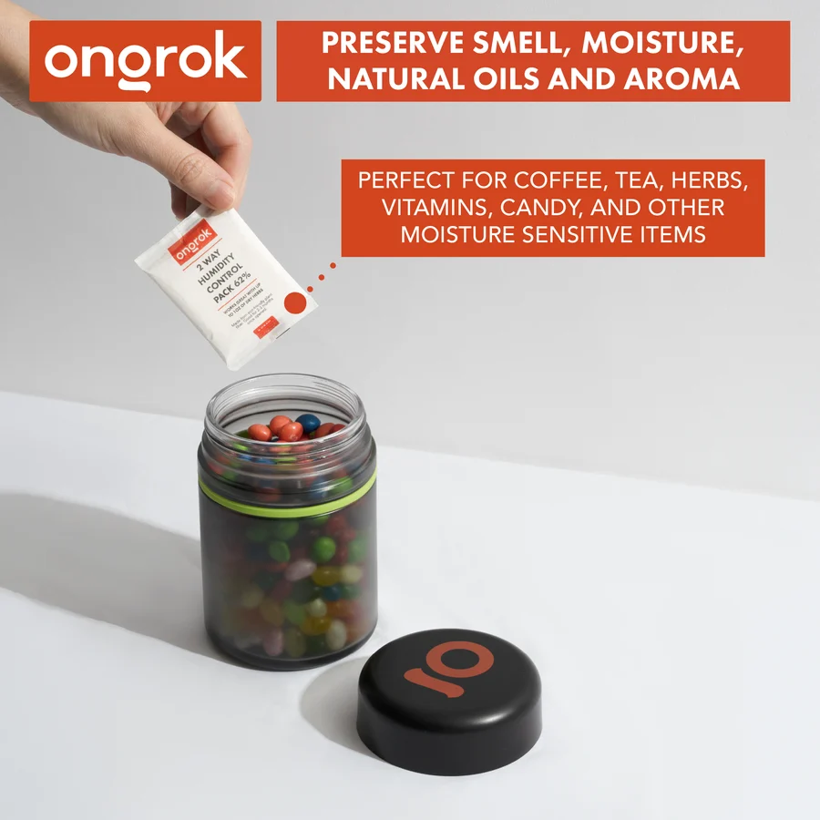 Ongrok Child Resistant Frosted Glass Jar, Large - One Size
