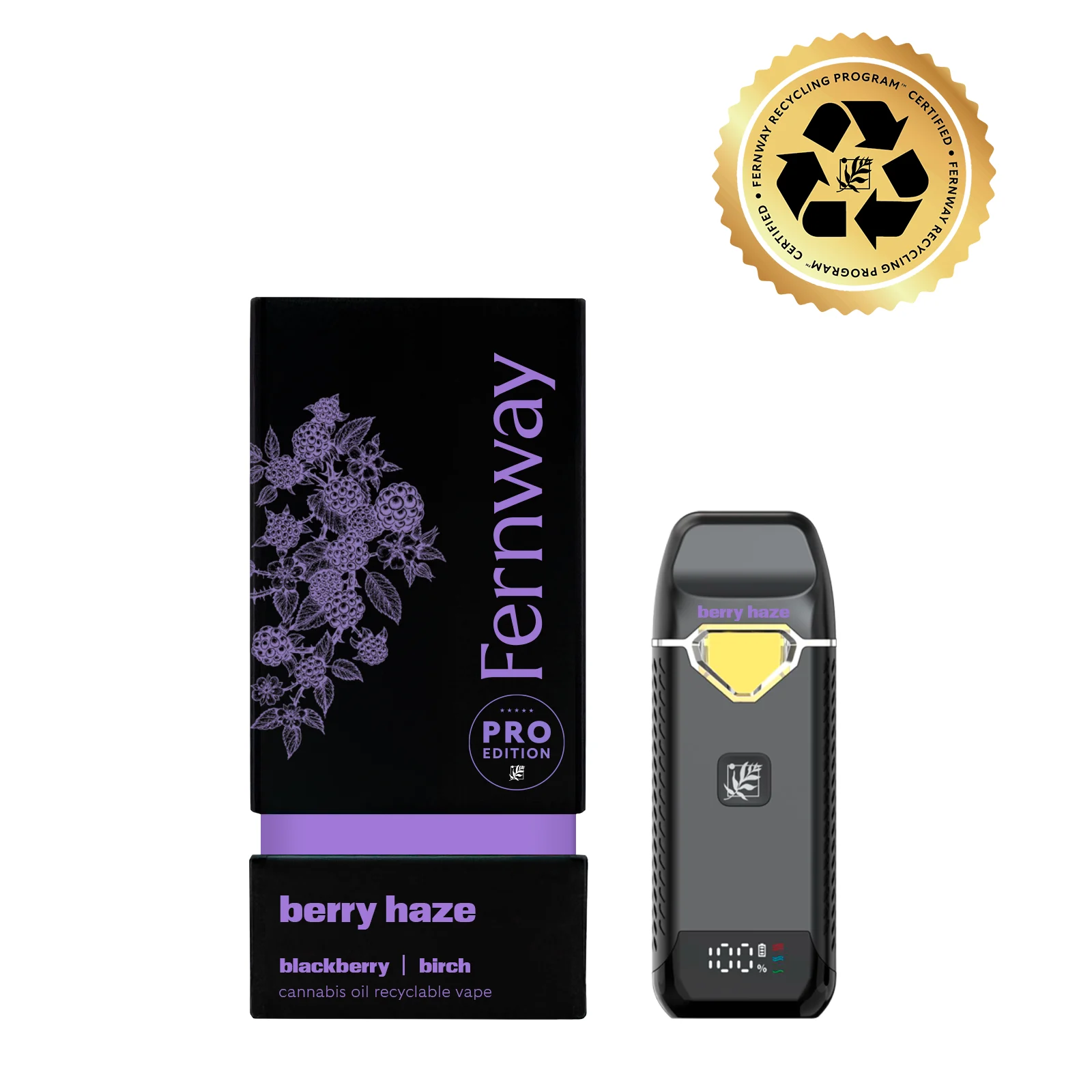 Fernway Berry Haze Traveler Pro All-In-One Vape, 2G - 2G