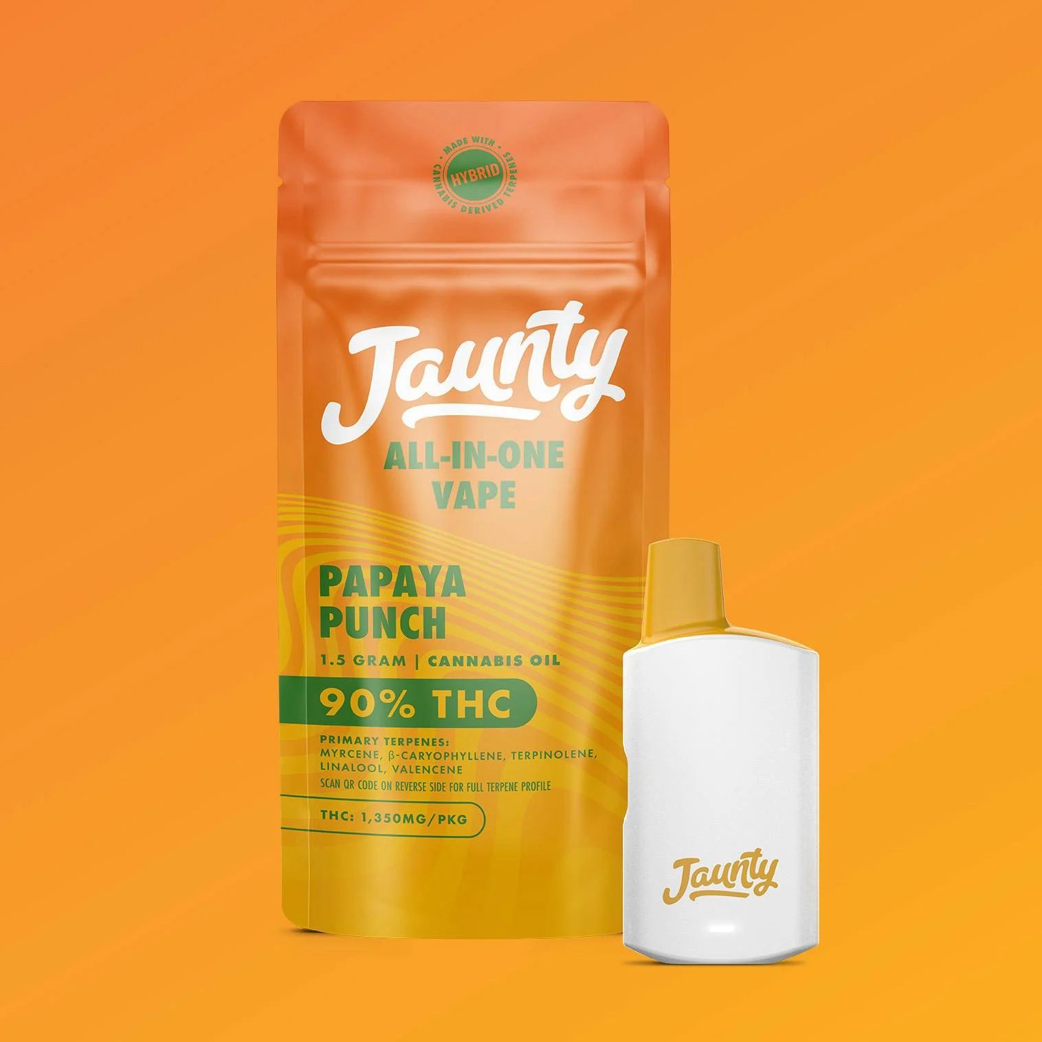 Jaunty Papaya Punch All-In-One Vape, 1.5G - 1.5G