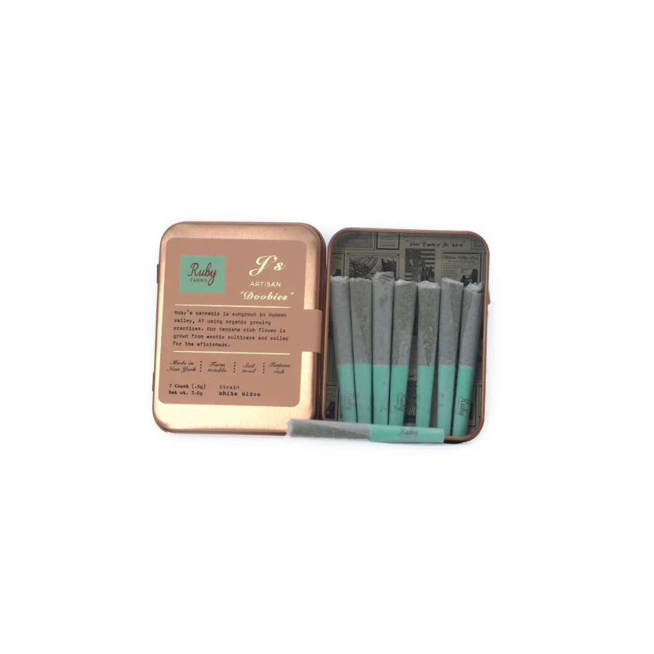Ruby Farms White Widow Doobies Pre-Rolls, 3.5G (7-Pack) - 3.5G