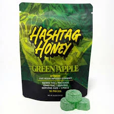 Hashtag Honey Green Apple Gummies, 100MG (10-Pack) - 100MG