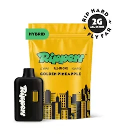 Rippers Golden Pineapple All-In-One Vape, 2G - 2G