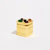 Edie Parker Flower Stoned Tabletop Grinder, Gold - One Size