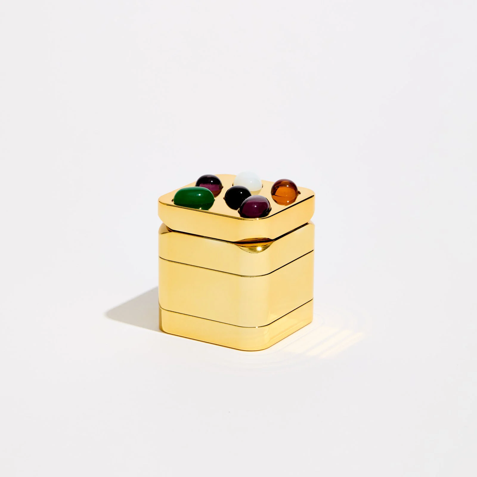 Edie Parker Flower Stoned Tabletop Grinder, Gold - One Size