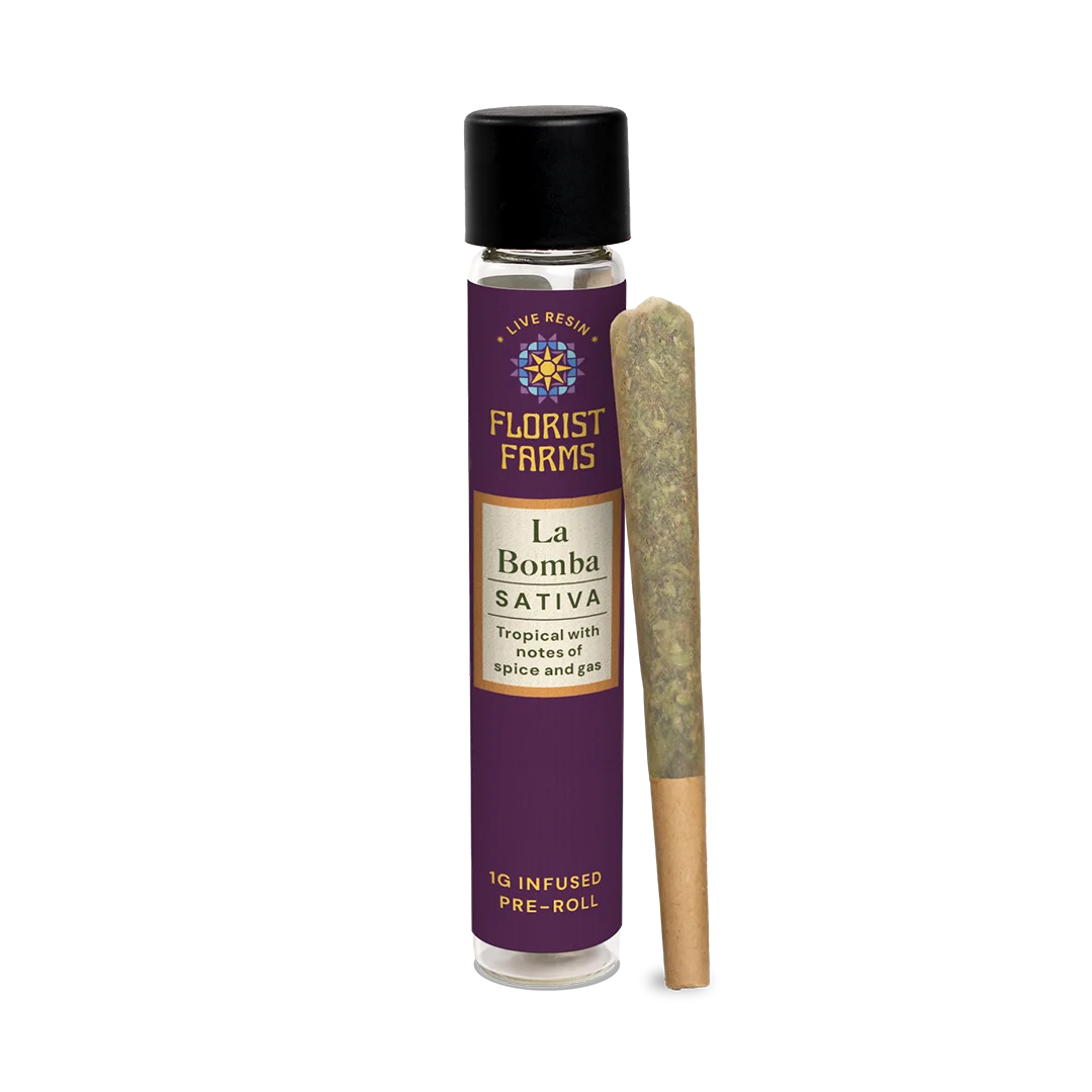 Florist Farms La Bomba Live Resin Infused Pre-Roll, 1G - 1G
