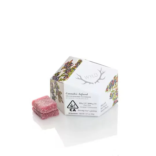 Wyld Huckleberry Gummies, 100MG (10-Pack) - 100MG