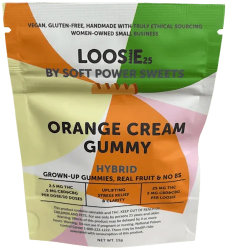 Soft Power Sweets Orange Cream Loosie Gummy, 25MG - 25MG