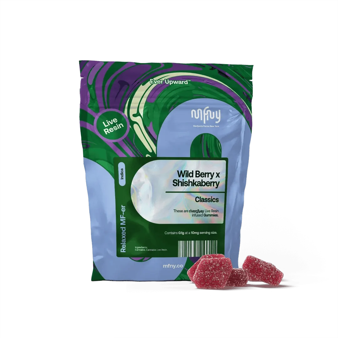MFNY Wild Berry x Shishkaberry Live Resin Gummies, 100MG (10-Pack) - 100MG