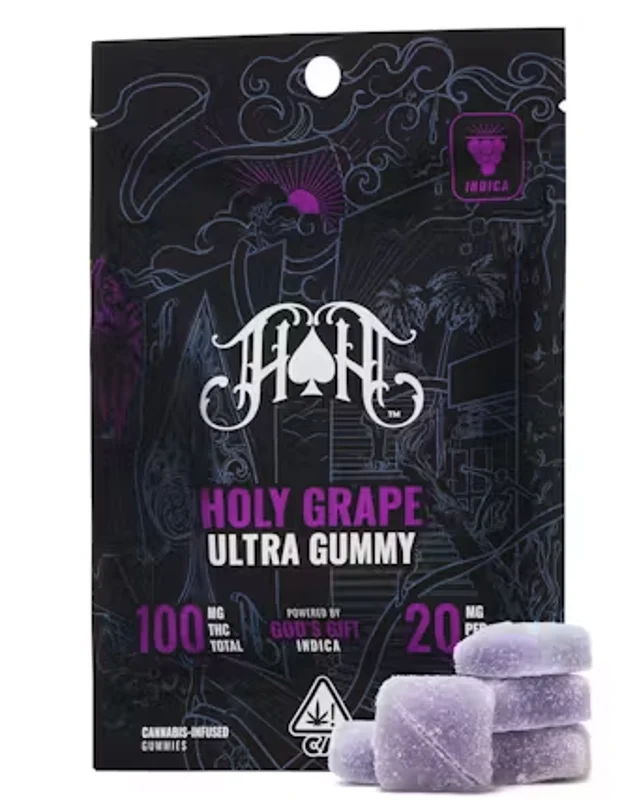 Heavy Hitters Holy Grape Ultra Gummies, 100MG (5-Pack) - 100MG