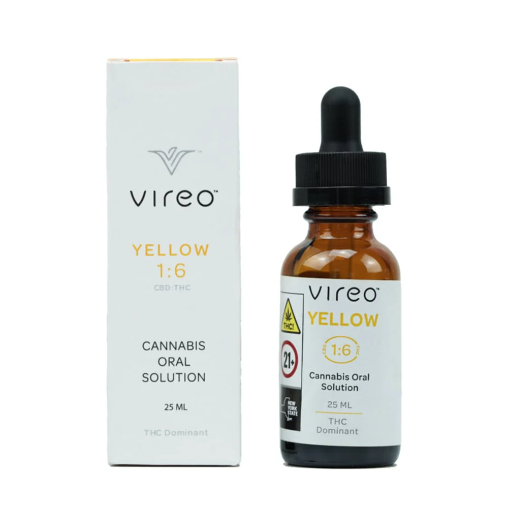 Vireo Yellow 1:6 CBD:THC Oral Solution, 25ML - 25ML
