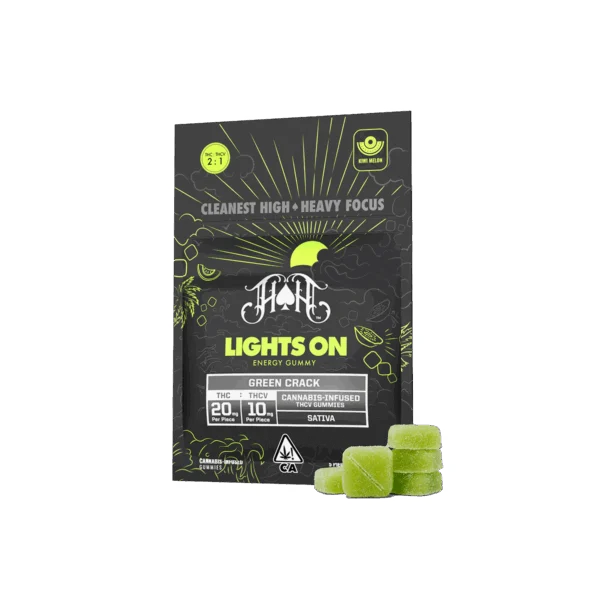 Heavy Hitters Green Crack 2:1 THC:THCV Gummies, 100MG (5-Pack) - 100MG