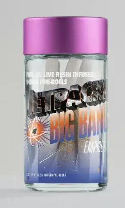 Jetpacks Empire OG Live Resin Infused Pre-Rolls, 2.5G (5-Pack) - 2.5G