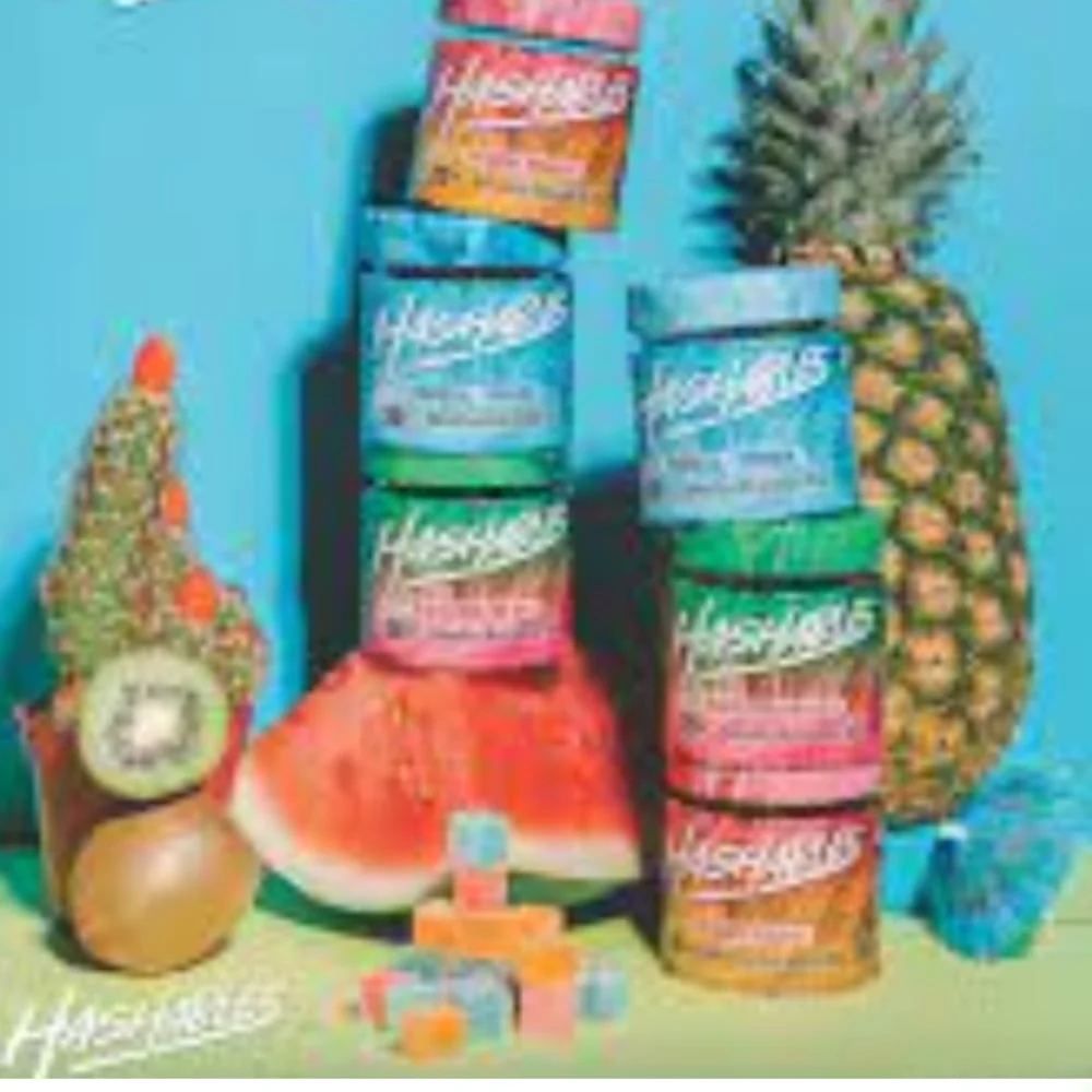 Hashables Watermelon Jolt Solventless Gummies, 100MG (20-Pack) - 100MG
