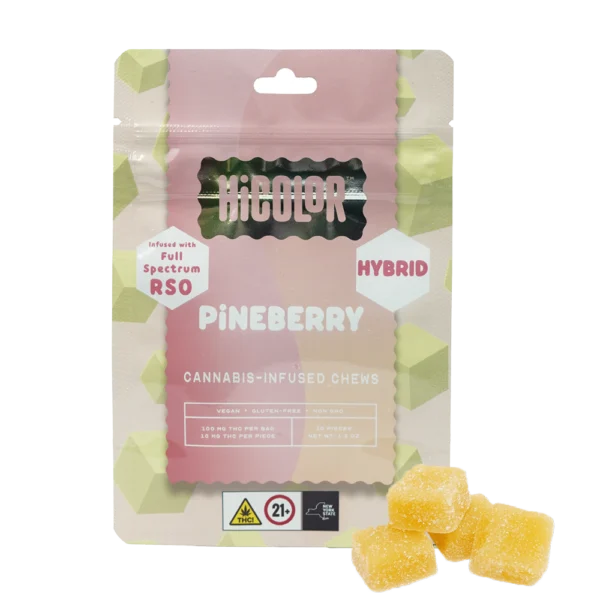 HiColor Cherry RSO Gummies, 100MG (10-Pack)