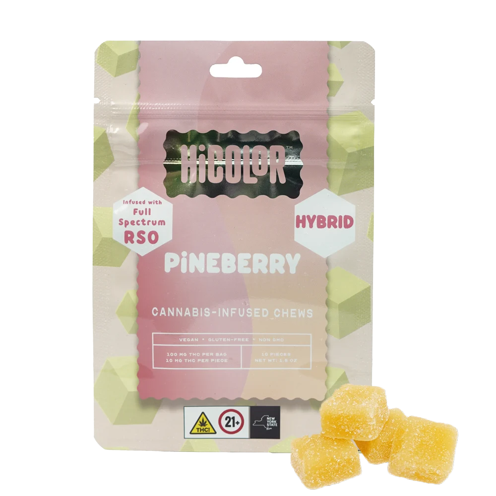 HiColor Cherry RSO Gummies, 100MG (10-Pack)
