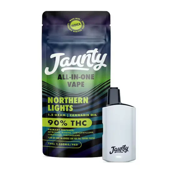 Jaunty Northern Lights Palm All-In-One Vape, 1.5G - 1.5G