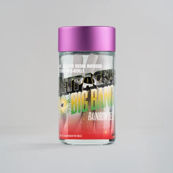 Jetpacks Rainbow Belts Big Bang Live Resin Infused Pre-Rolls, 2.5G (5-Pack) - 2.5G