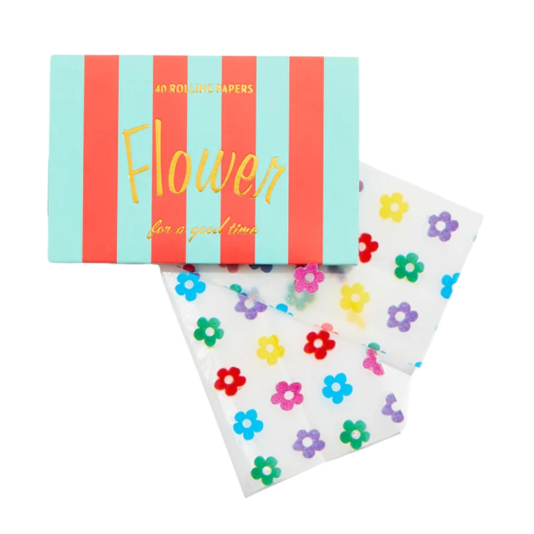 Edie Parker Flower Rainbow Rolling Papers - One Size