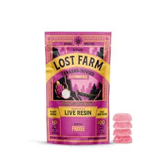 Lost Farm Dragonfruit x Frosé Live Resin Gummies, 100MG (10-Pack) - 100MG