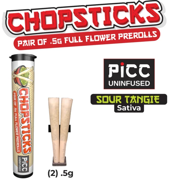 Chopsticks Sour Tangie Pre-Rolls, 1G (2-Pack) - 1G