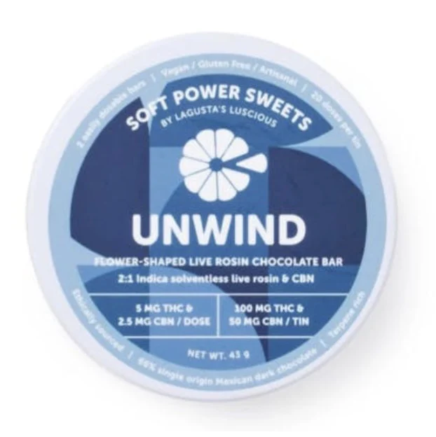 Soft Power Sweets Unwind Chocolate Flowers, 100MG (20-Pack) - 100MG
