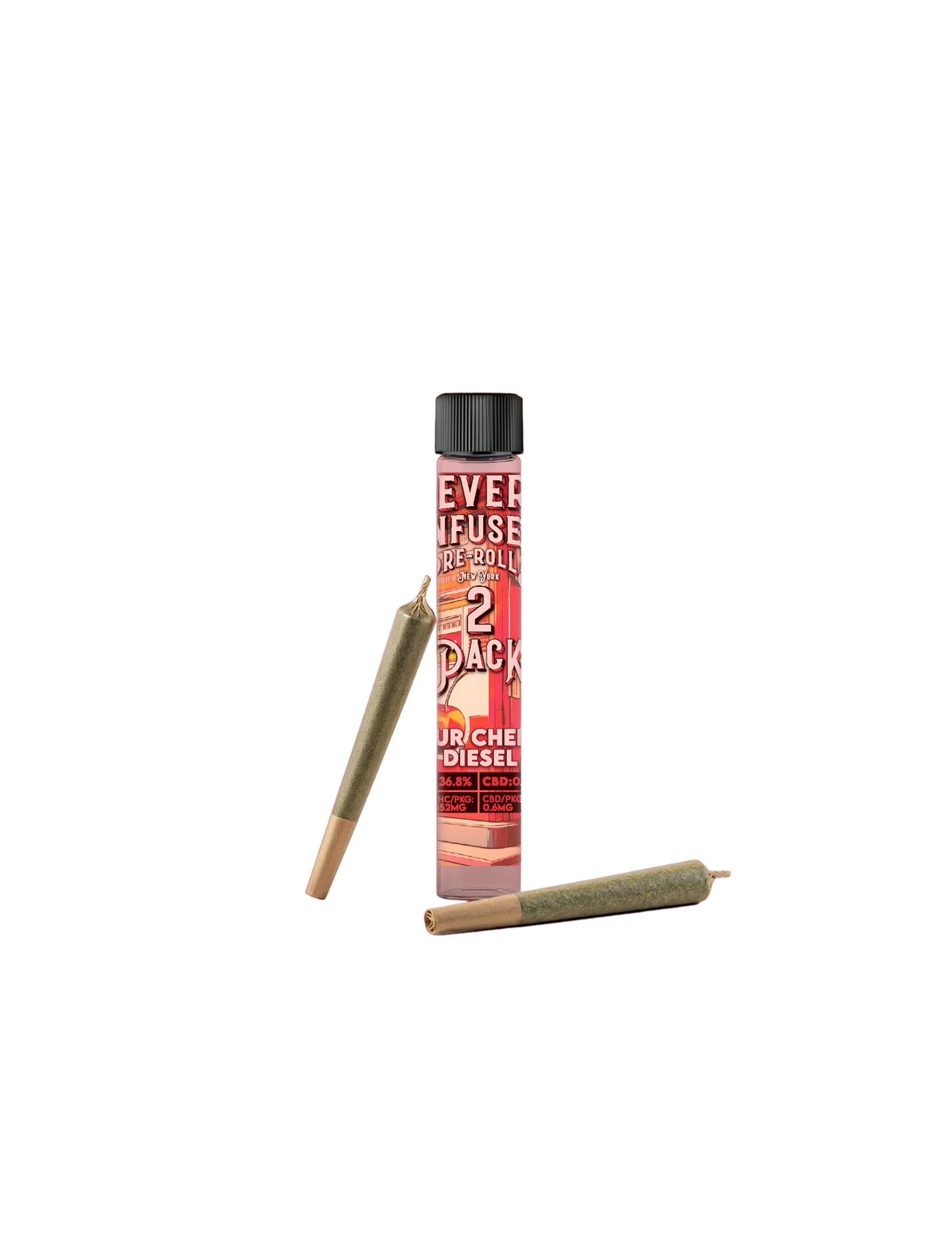 Revert Sour Cherry Diesel Infused Pre-Rolls, 1.5G (2-Pack) - 1.5G