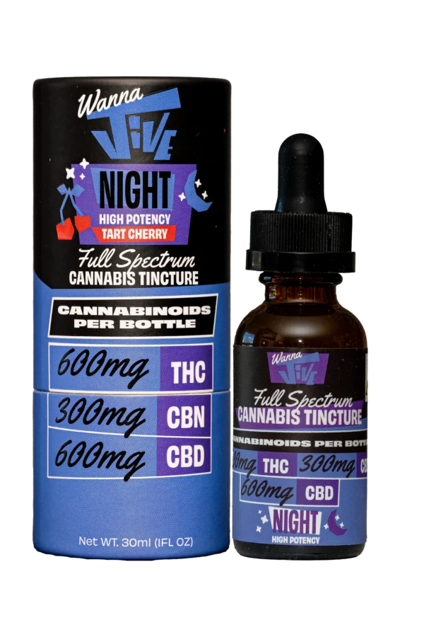Wanna Jive Night Time Tincture, 600MG - 600MG