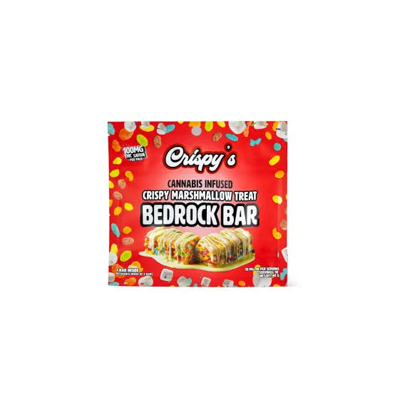 Crispys Bedrock Bar Crispy Rice Treat, 100MG - 100MG