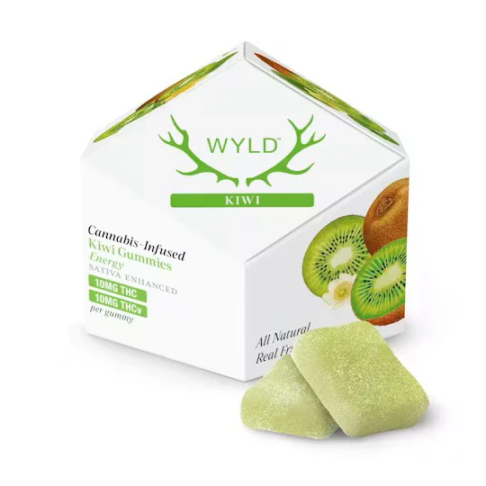 Wyld Kiwi 1:1 Gummies, 100MG (10-Pack) - 100MG