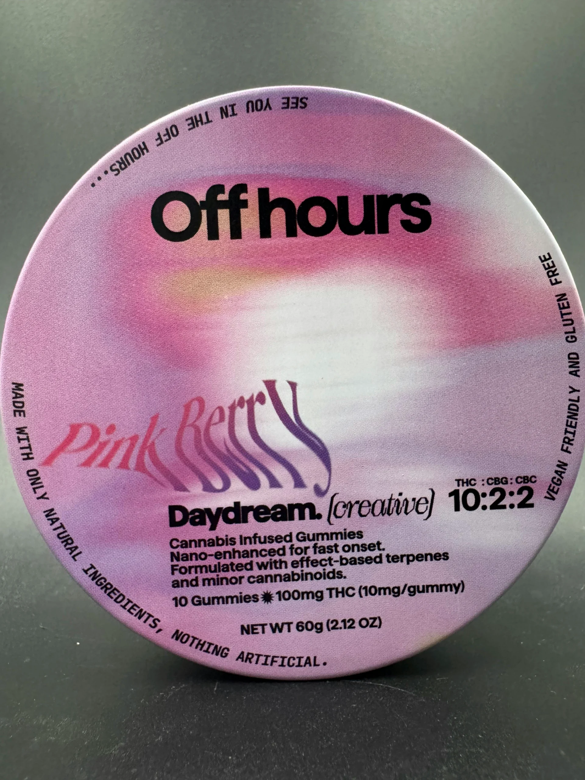 Off Hours Daydream Pinkberry Gummies, 100MG (10-Pack) - 100MG